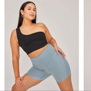 Girlfriend Collective Bianca One Shoulder Bra